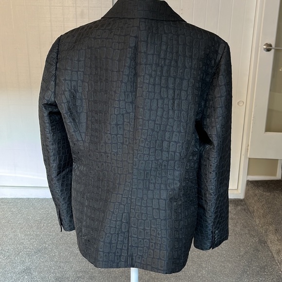 🐊Chicos Sephia Croc Embossed blazer jacket Chicos size 2 (12) - Picture 4 of 10